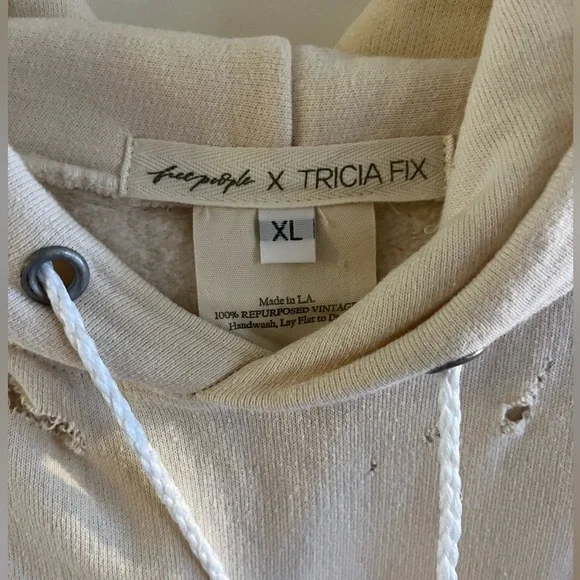 Free People x Tricia Fix Chenille Flower Hoodie - Picture 6 of 8